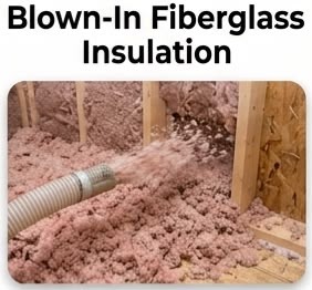 Blown-In Fiberglass Insulation